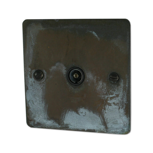 Flat Verdigris 1 Gang Coax Point