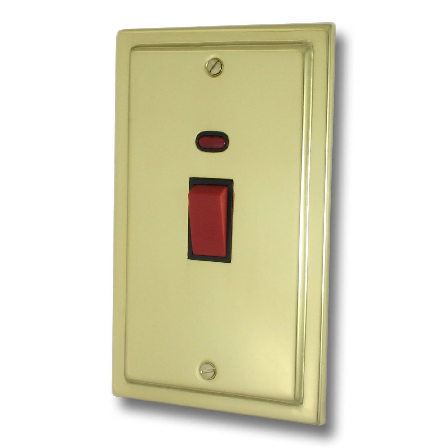 Victorian Polished Brass 45 Amp Swt. & Neon L/Plate