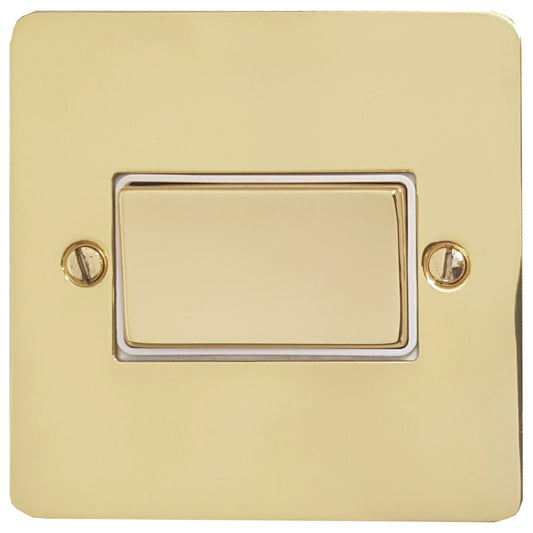 Flat Polished Brass Fan Isolator