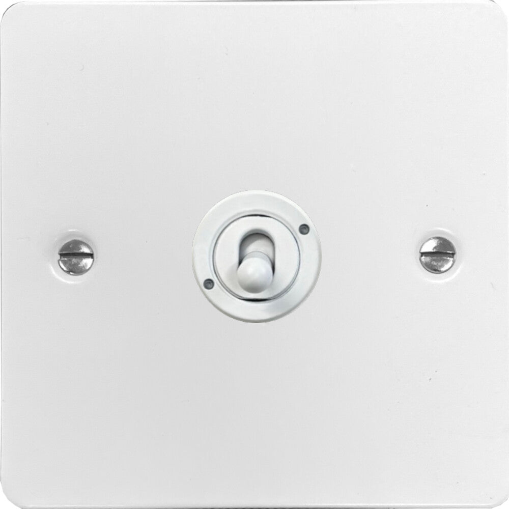 Flat White Intermediate Toggle (White Toggle)