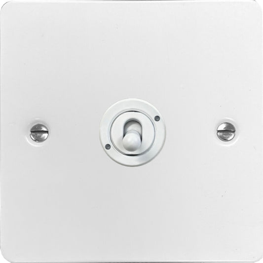 Flat White Intermediate Toggle (White Toggle)