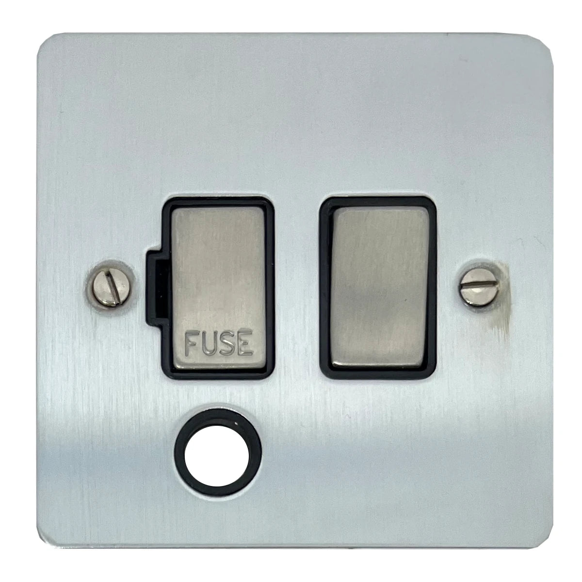 Flat Satin Chrome Swt Fused Spur + Outlet