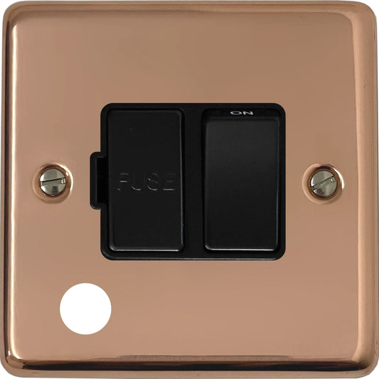 Contour Bright Copper Swt. Fused Spur & F/Outlet