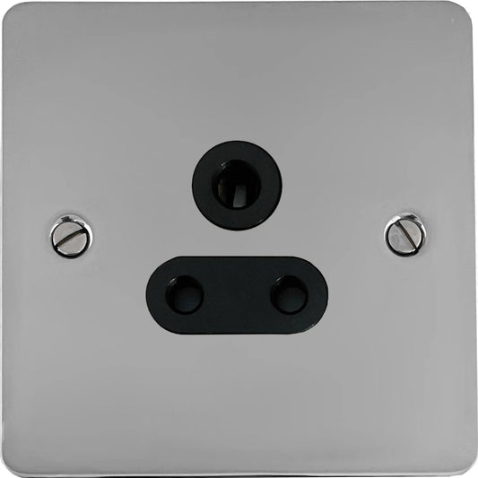 Flat Polished Chrome 5 Amp Socket