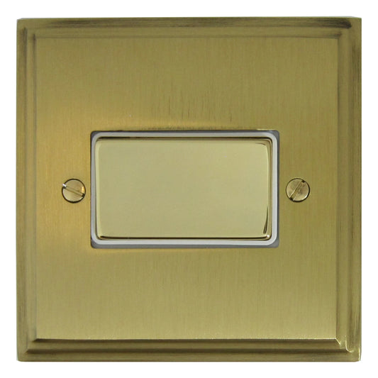 Victorian Satin Brass Fan Isolator