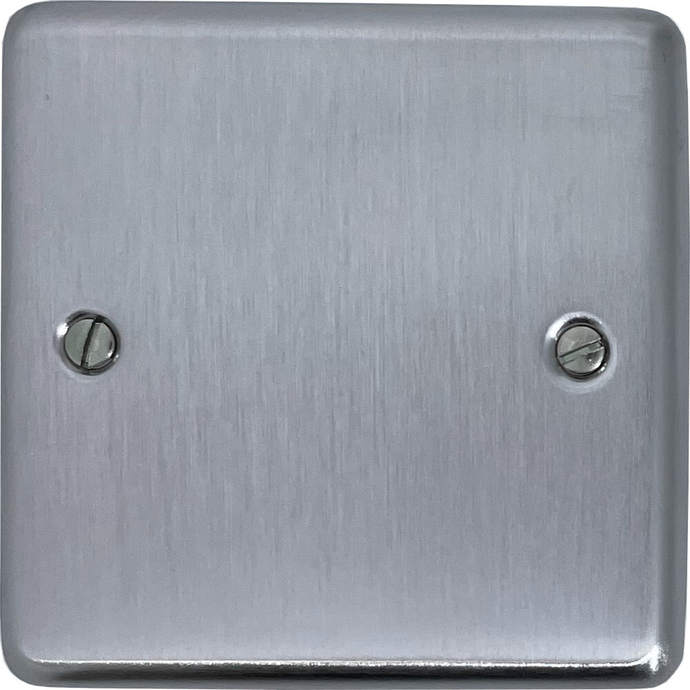 Contour Satin Chrome 1 Gang Blank
