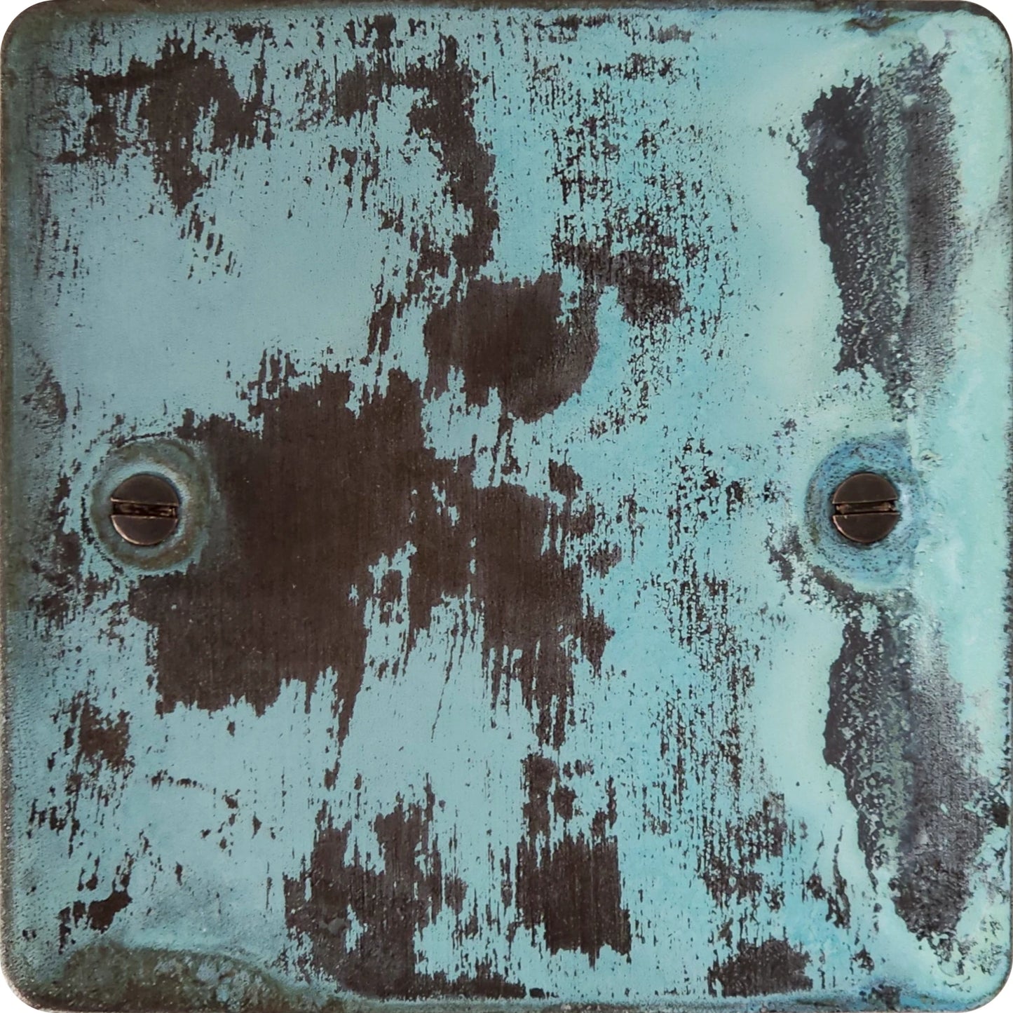 Flat Verdigris 1 Gang Blank