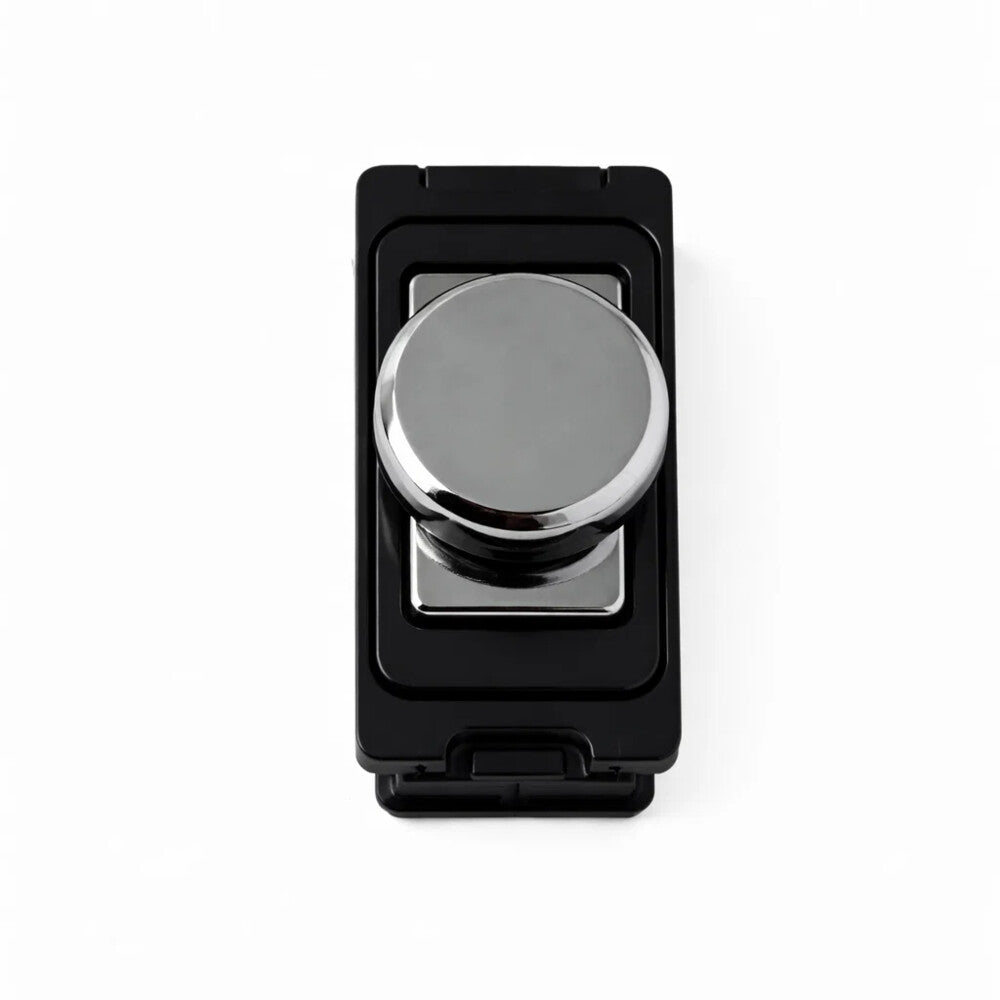 Intelligent Dimmer Module - Black and Polished Chrome Switch