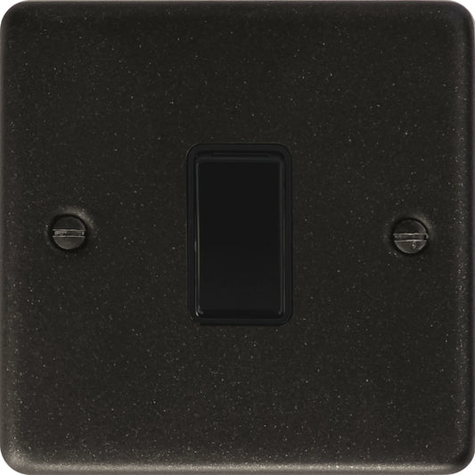 Contour Graphite 1 Gang 2 Way Switch