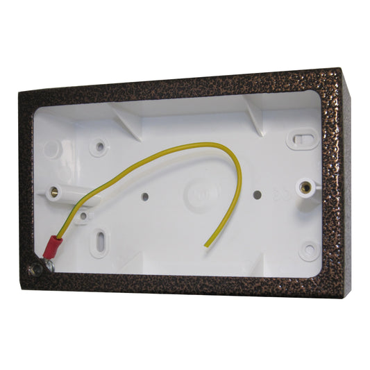 Double 44mm Hammered Copper Pattress Box