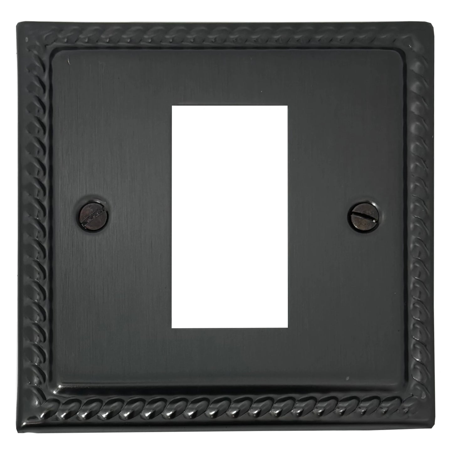 Georgian Black Bronze 1 Gang 1 Module Plate