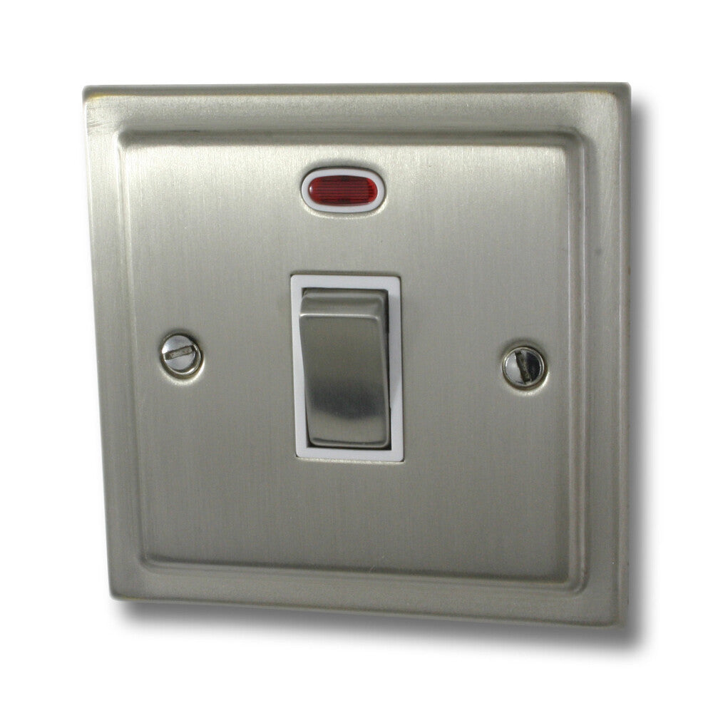 Victorian Satin Nickel 20A DP Switch