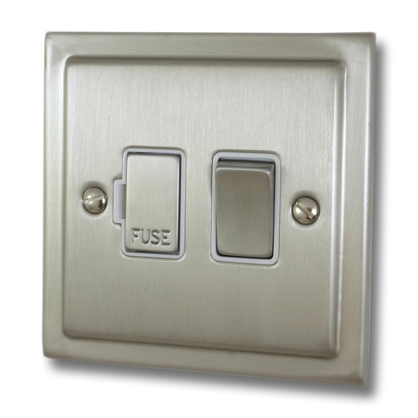 Victorian Satin Nickel Switch Fused Spur