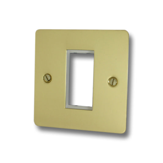 Flat Polished Brass 1 Modulr Data Plate