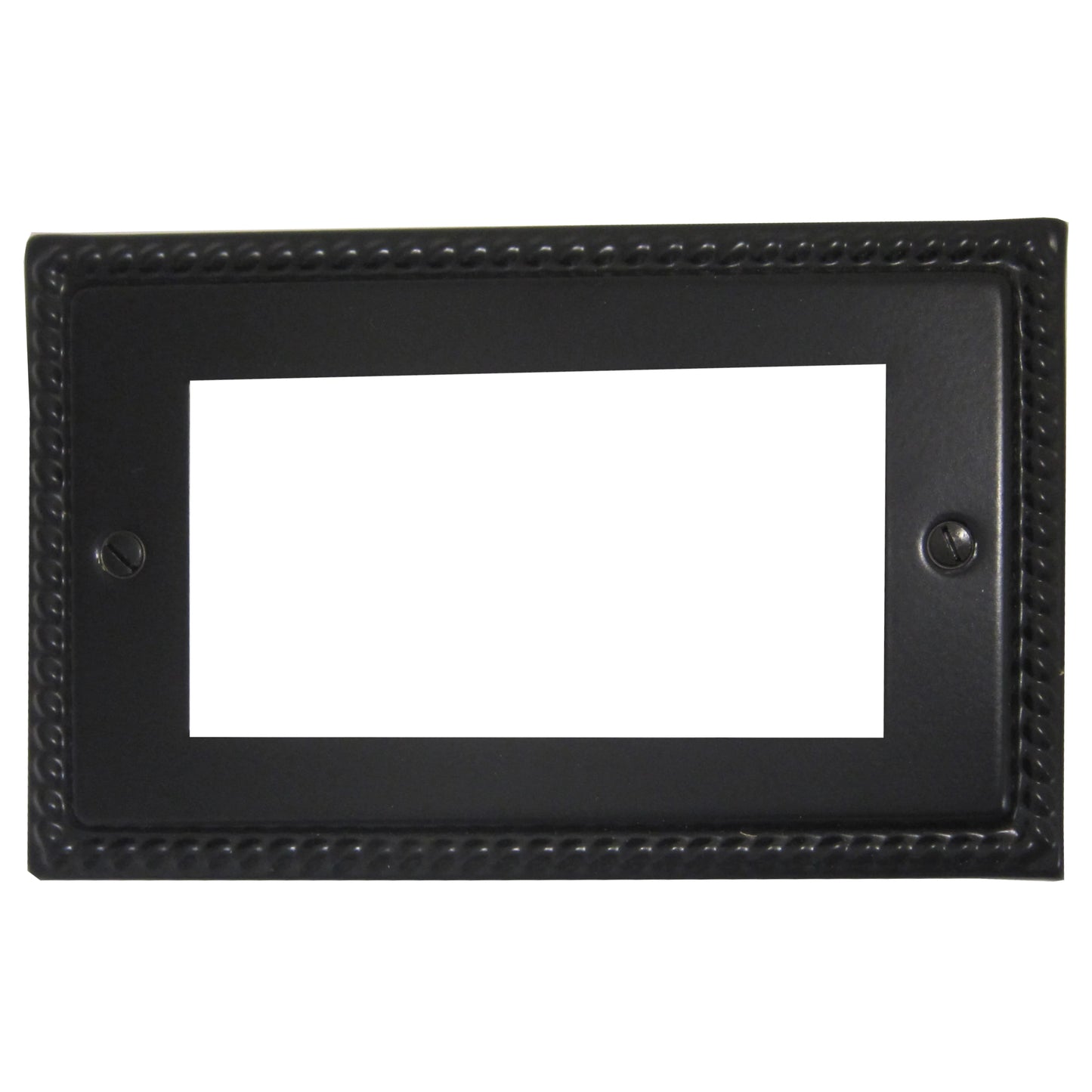 Georgian Flat Black 4 Module Data Plate