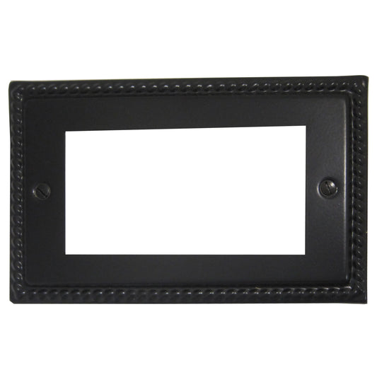 Georgian Flat Black 4 Module Data Plate