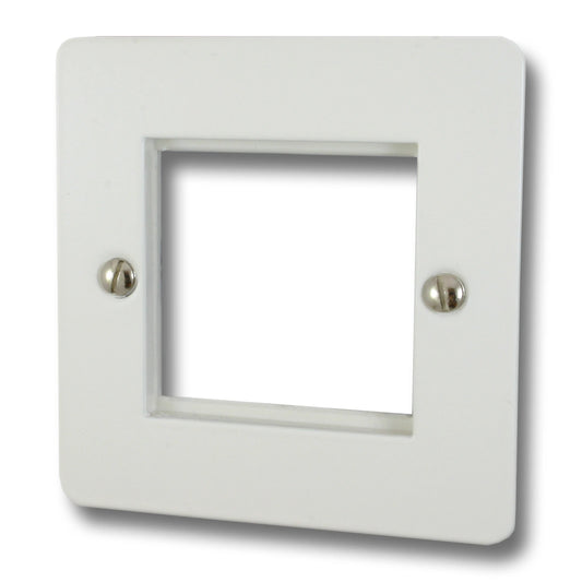 Flat White 2 Gang 2 Mod + Frame