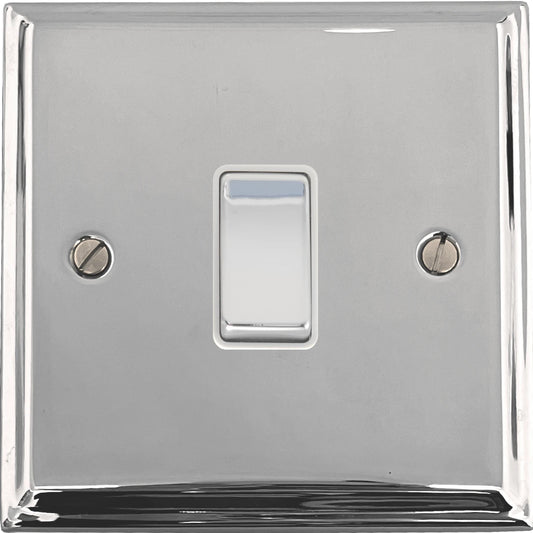 Deco Polished Chrome 1 Gang 2 Way Switch