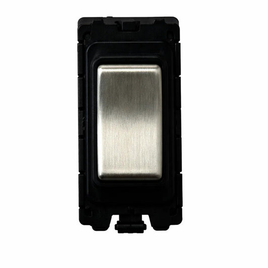 20A 2 Way Retractive - Black and Satin Chrome Switch