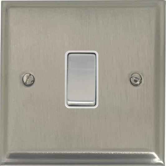 Deco Satin Nickel 1 Gang Switch