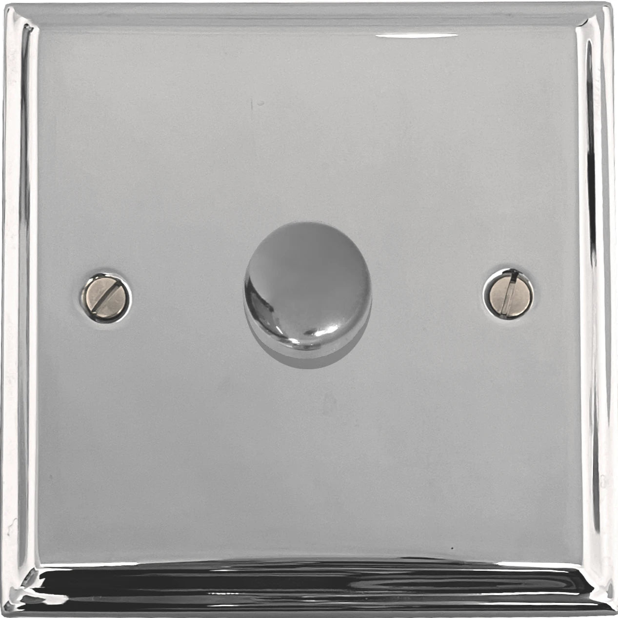 Deco Polished Chrome 1 Gang 120W LED Dimmer
