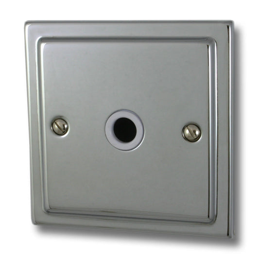 Trimline Polished Chrome Flex Outlet Plate