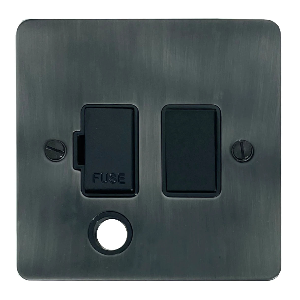 Flat Slate Effect Switch Fused Spur & F/O