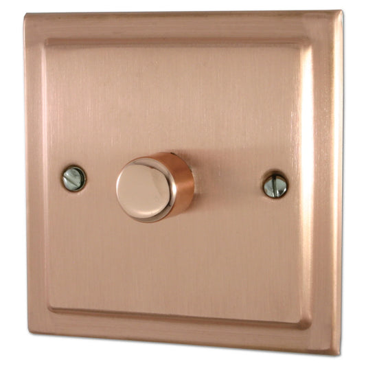Victorian Rose Gold 1 Gang 400W Dimmer