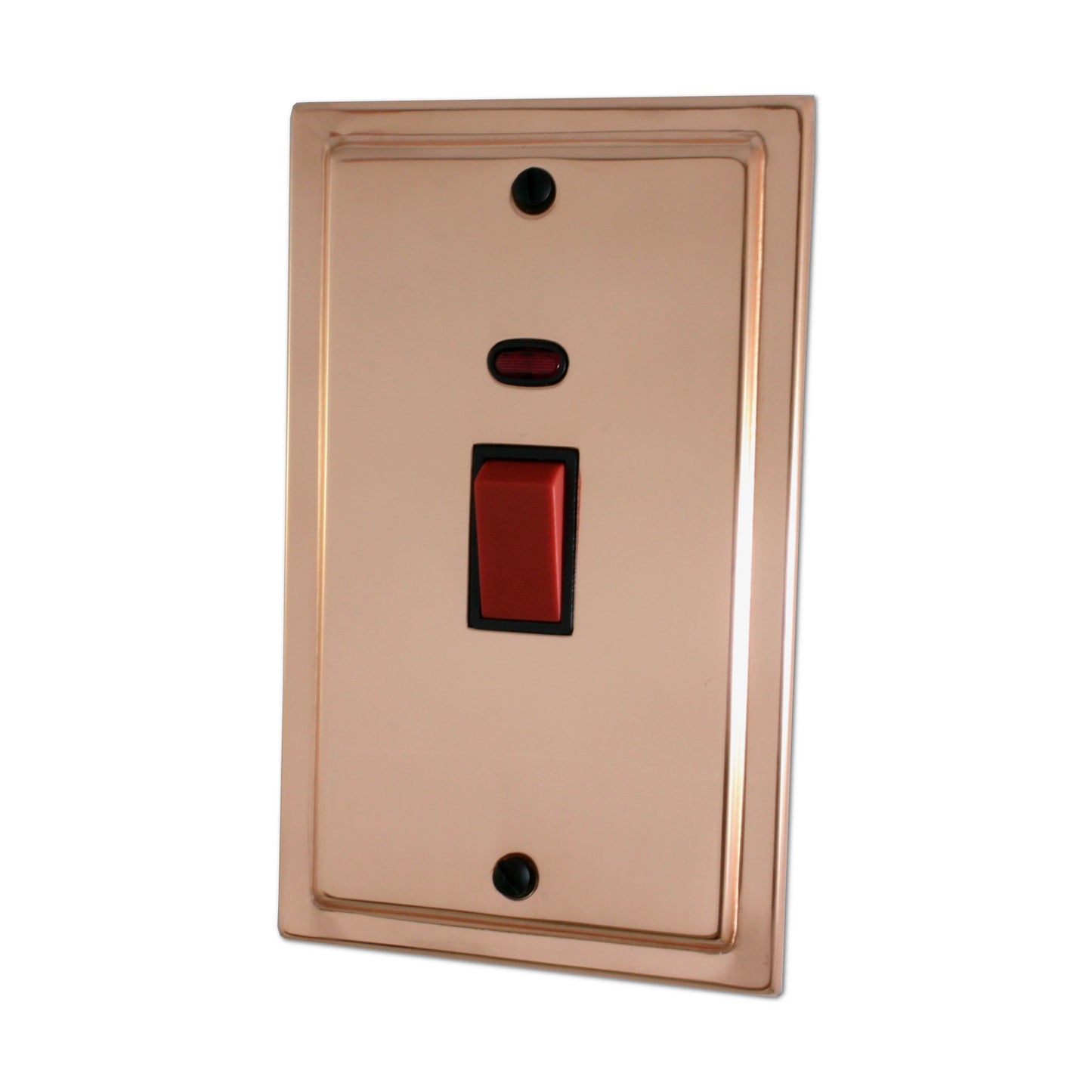 Victorian Polished Copper 45 Amp Swt & Neon L/Plate