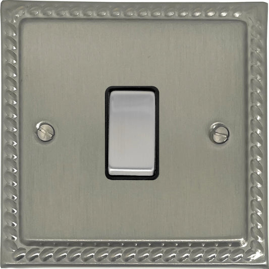 Georgian Satin Nickel 1 Gang 2 Way Switch