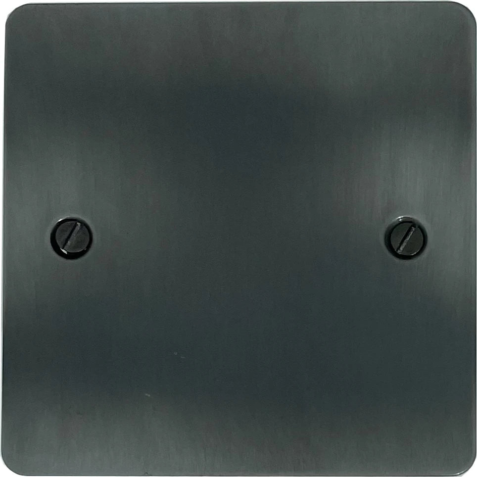 Flat Slate Effect 1 Gang Blank