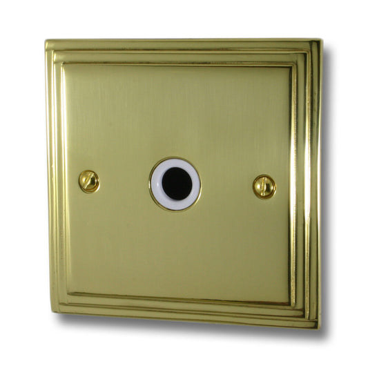 Victorian Polished Brass Flex Outlet