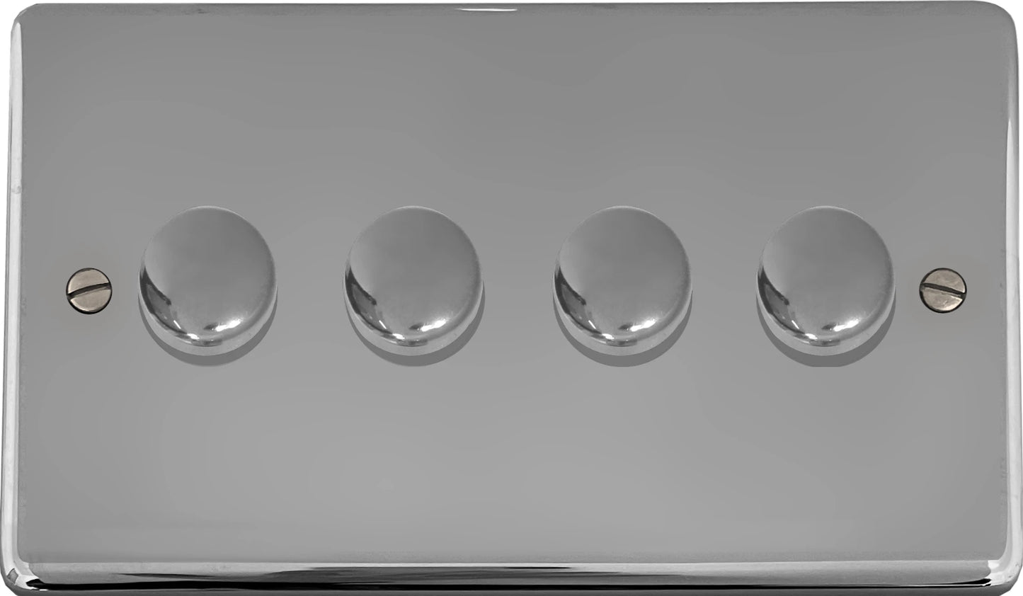Contour Polished Chrome 4 Gang LED Dimmer