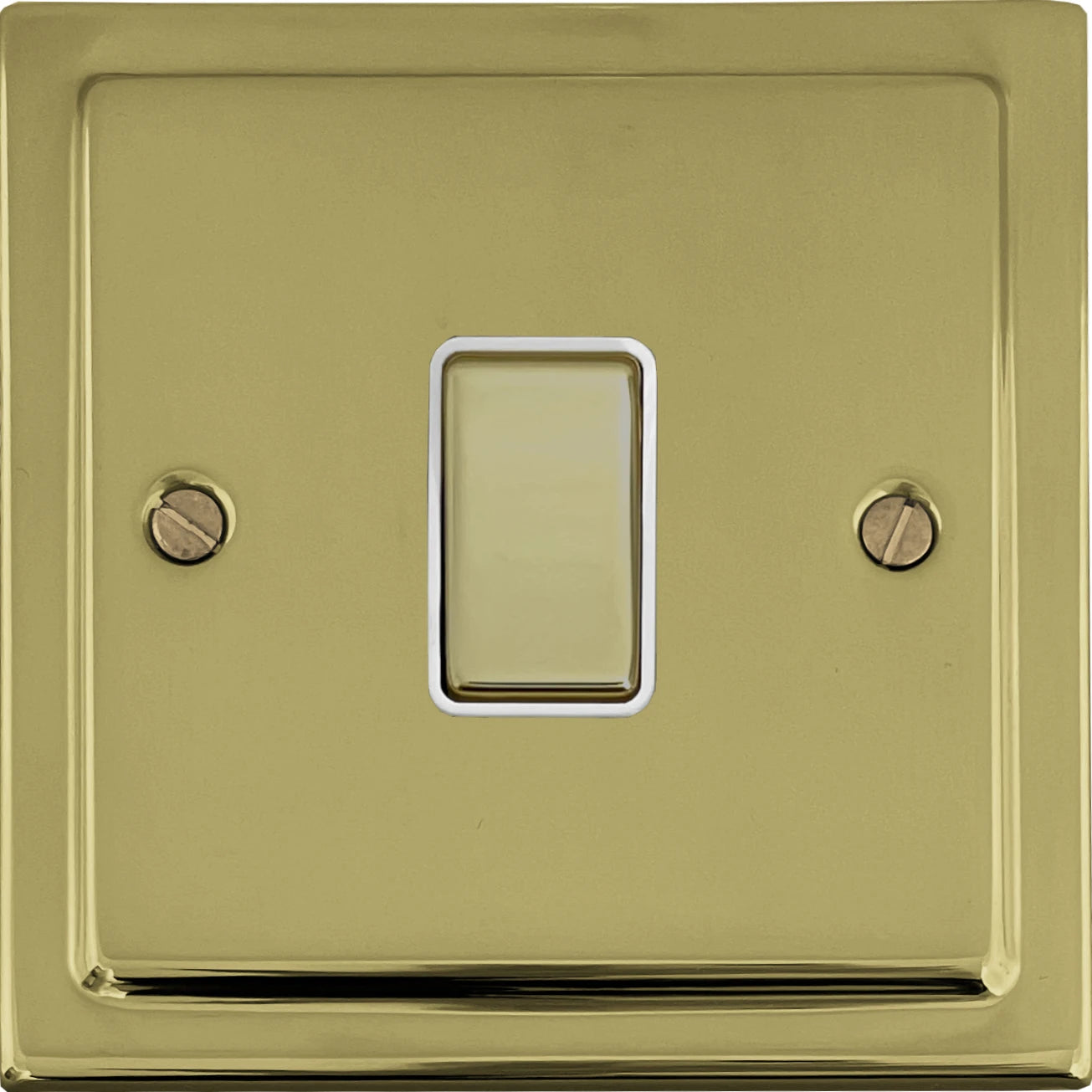 Victorian Polished Brass 1 Gang 2 Way Switch