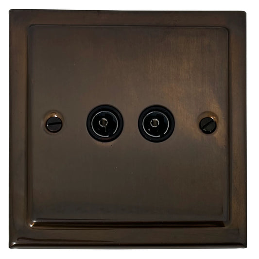 Victorian Medium Bronze Twin Tv Point