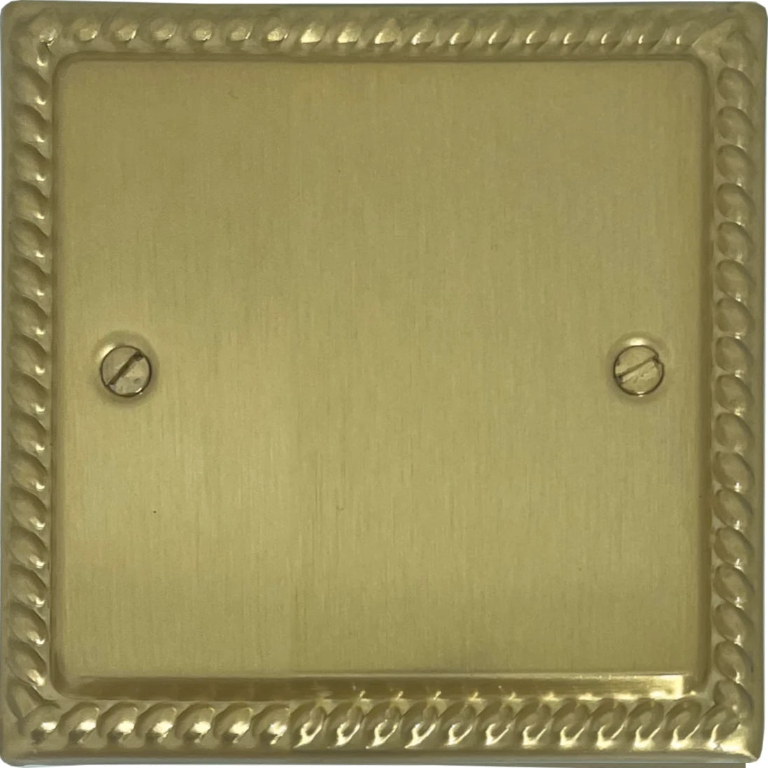 Monarch Satin Brass 1 Gang Blank