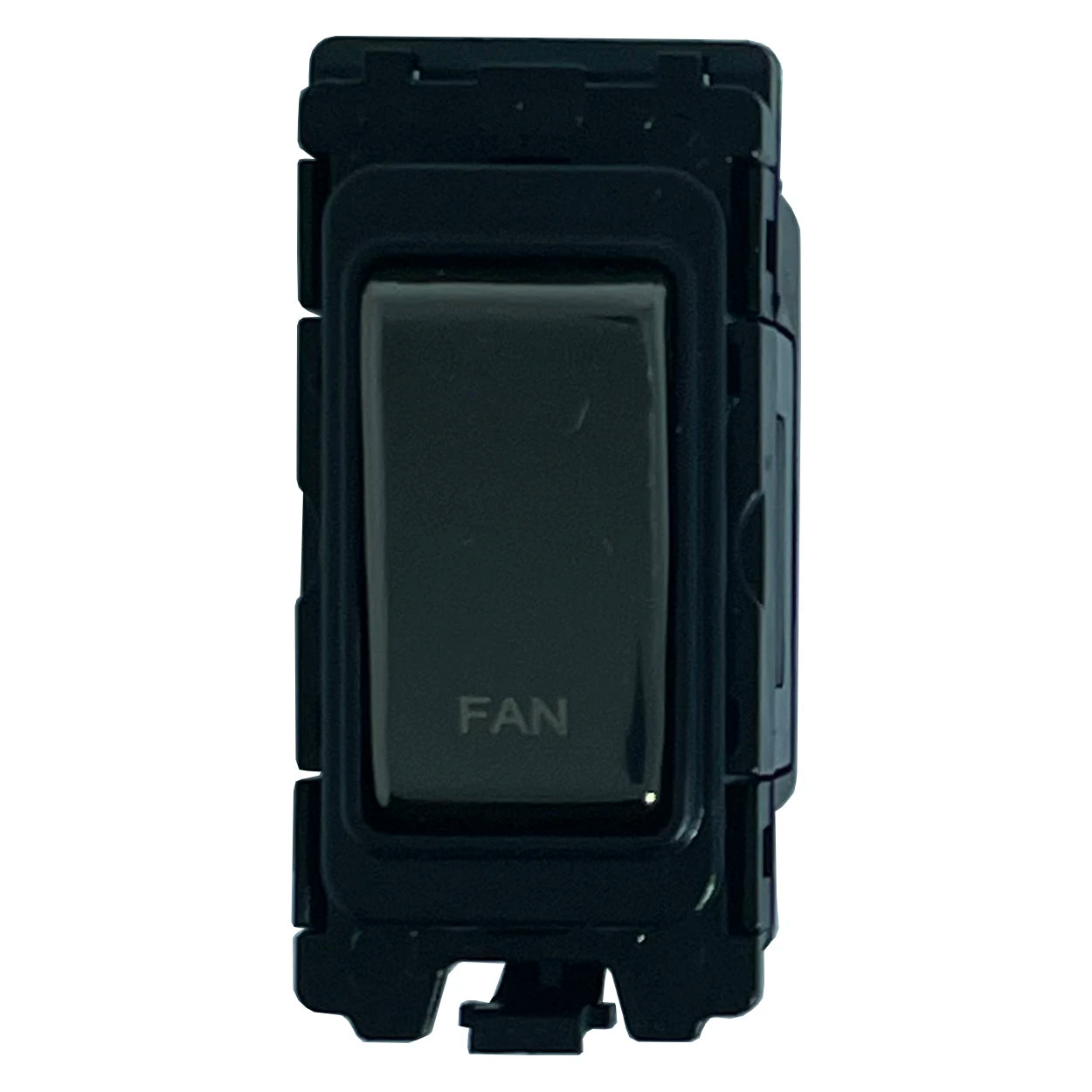 20A DP Switch - Engraved - Fan - Black Nickel Switch