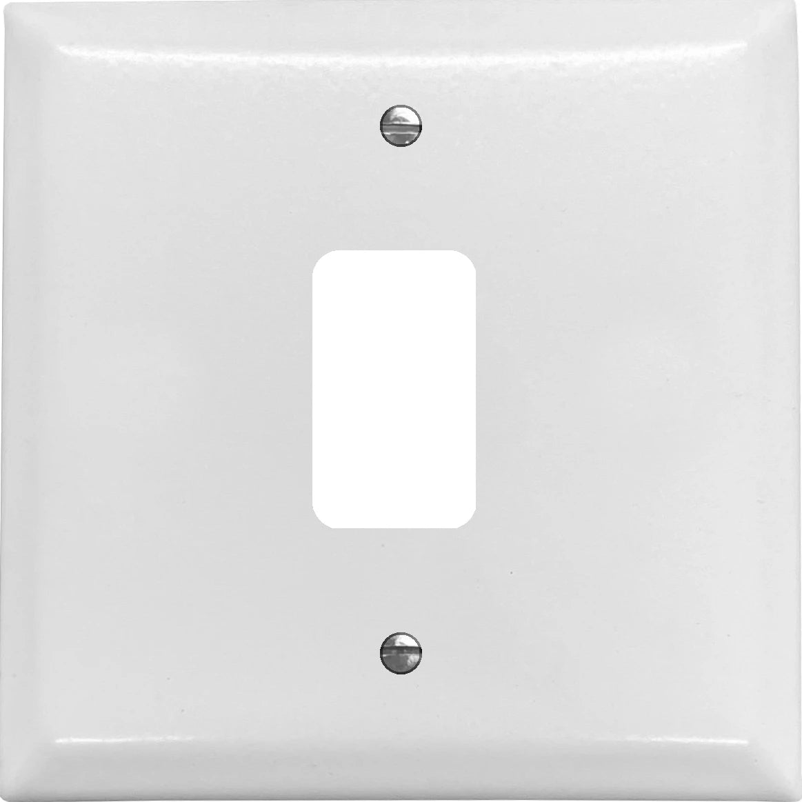 Spectrum Flat White 1 Gang Grid Plate