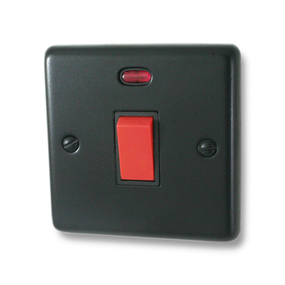 Contour Flat Black 45A DP Switch