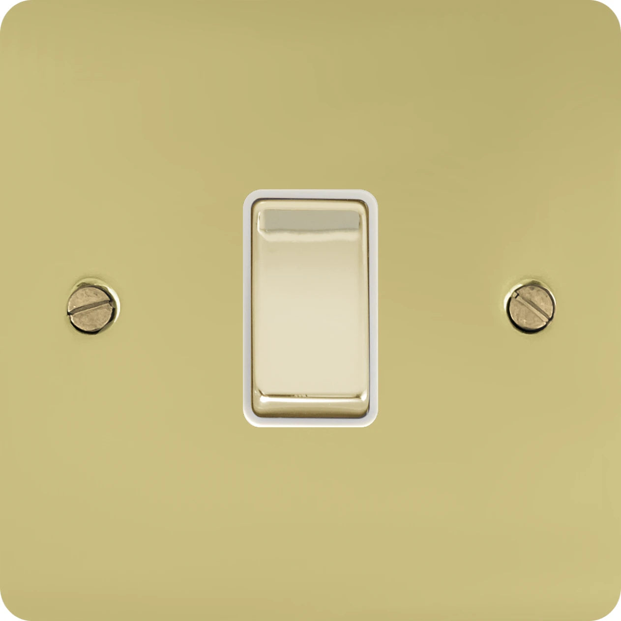Flat Polished Brass Intermediate Switch