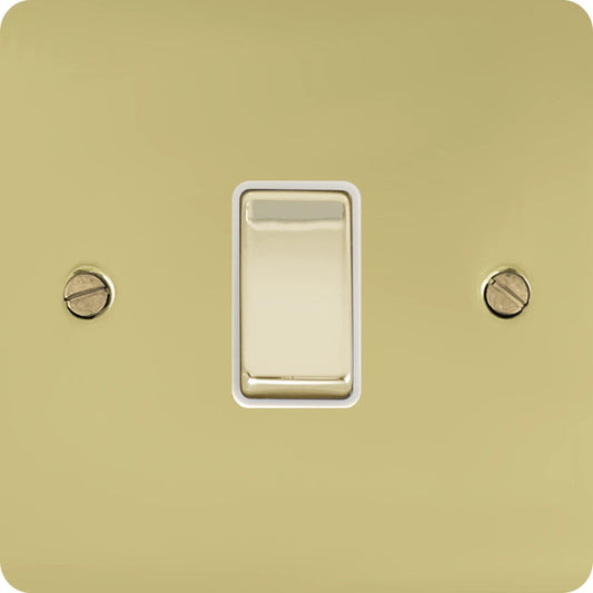 Flat Polished Brass Intermediate Switch