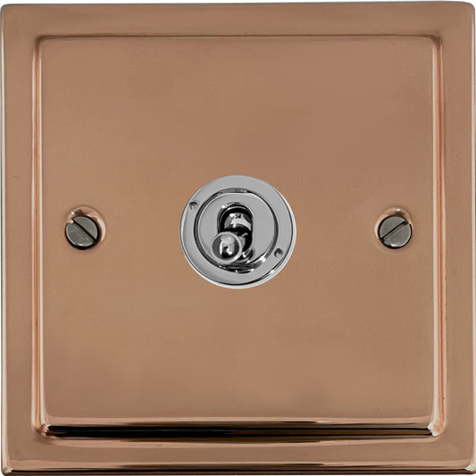Victorian Polished Copper Intermediate Toggle (Polished Chrome Toggle)