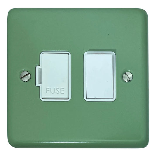 Classic Sage Green Switched Fuse Spur (White Switch)