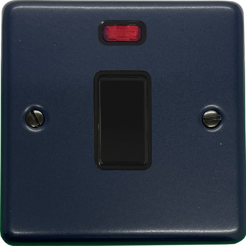 Contour Blue 20A Dp Switch + Neon