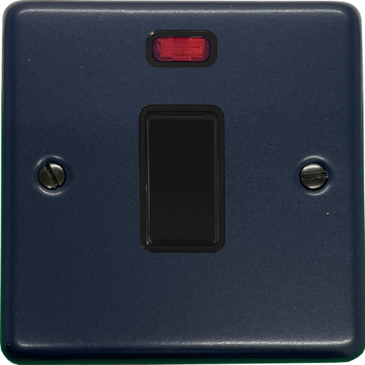 Contour Blue 20A Dp Switch + Neon