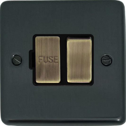 Contour Black Bronze Swt Fused Spur (Black Insert/Antique Brass Switch)
