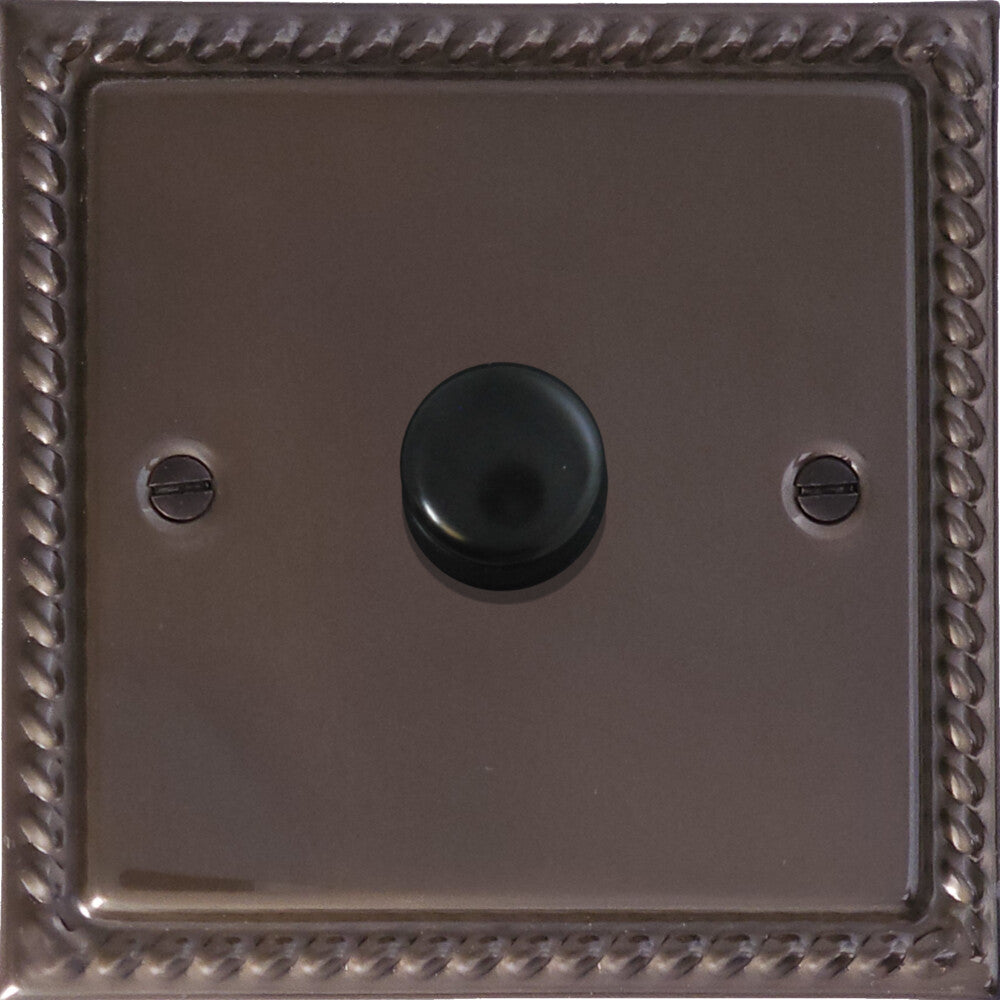 Georgian Medium Bronze 1 Gang LED Dimmer