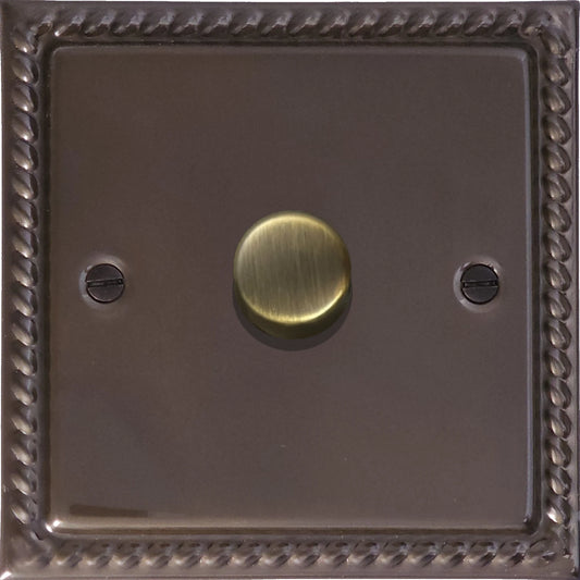 Georgian Medium Bronze 1 Gang LED Dimmer