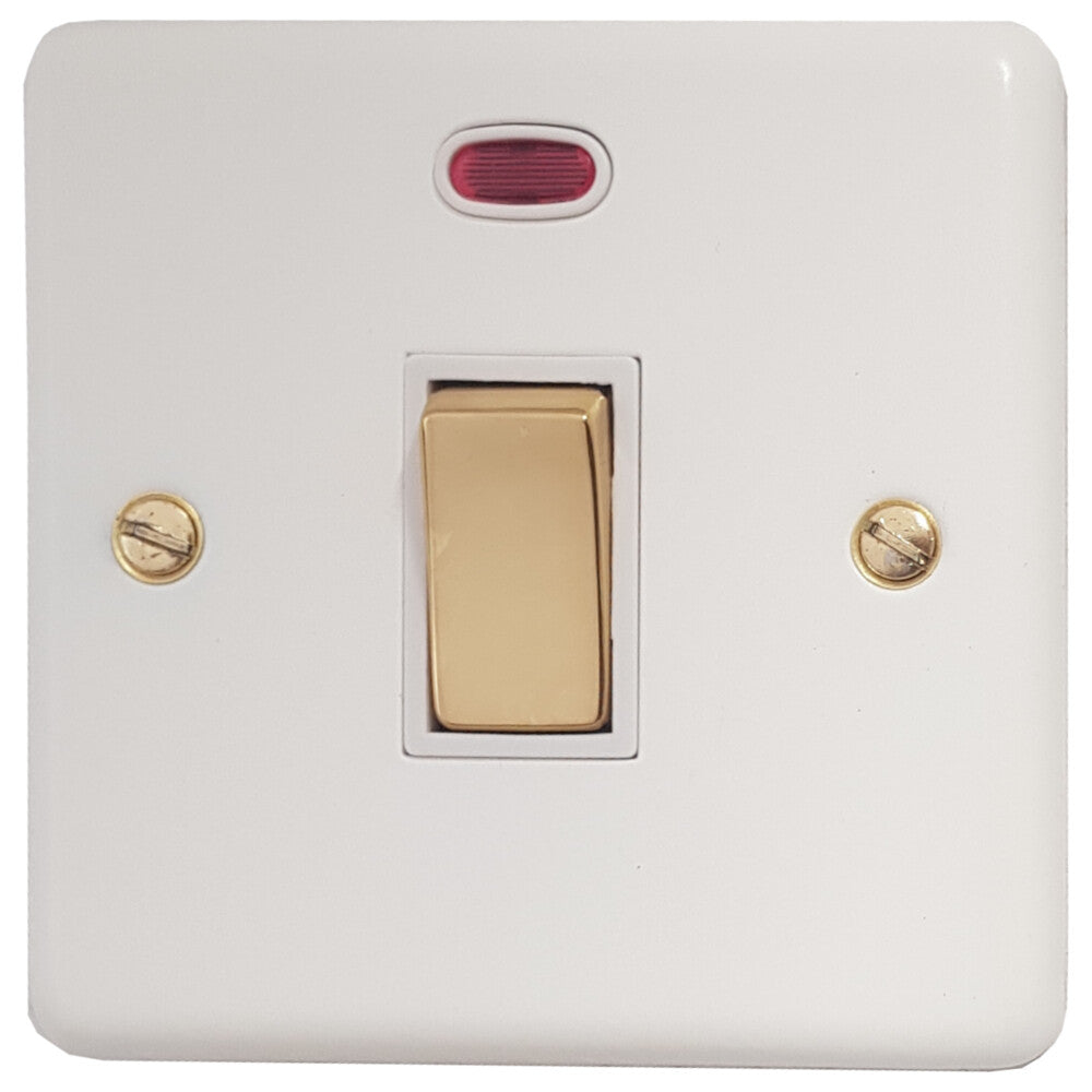 Contour Flat White Contour 20A Switch+ Neon