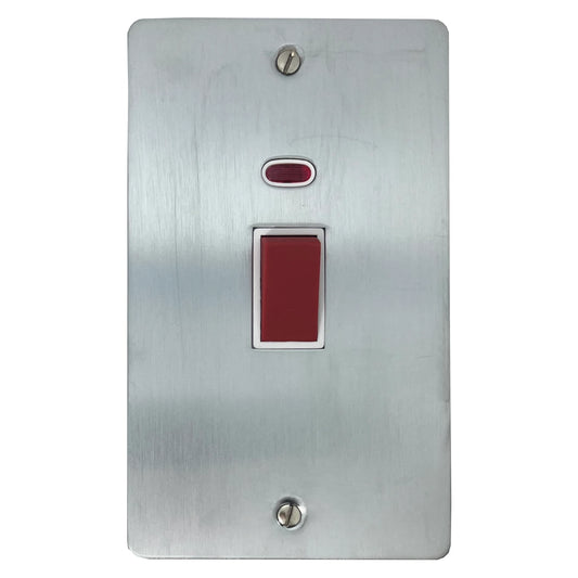 Flat Satin Chrome L/Plate